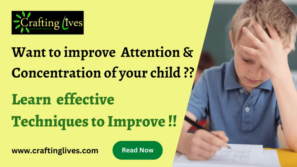 Techniques to increase attention of learning disable child